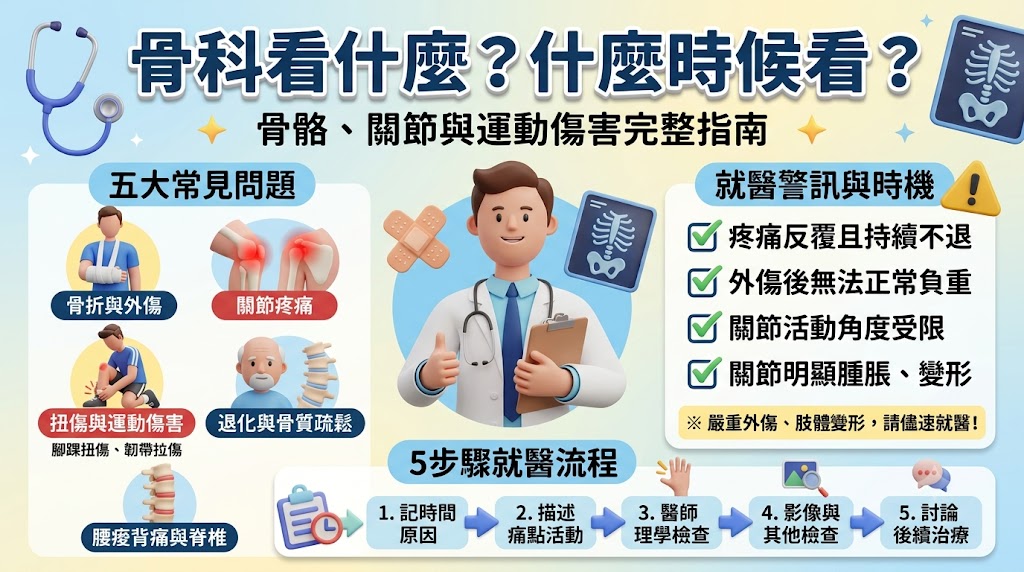 骨科看什麼?常見症狀、就醫時機與看診流程完整指南